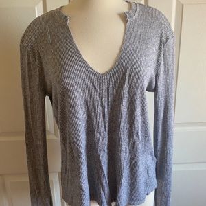 Rubbed Knit Long Sleeve